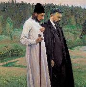 Mikhail Nesterov Philosophers oil painting